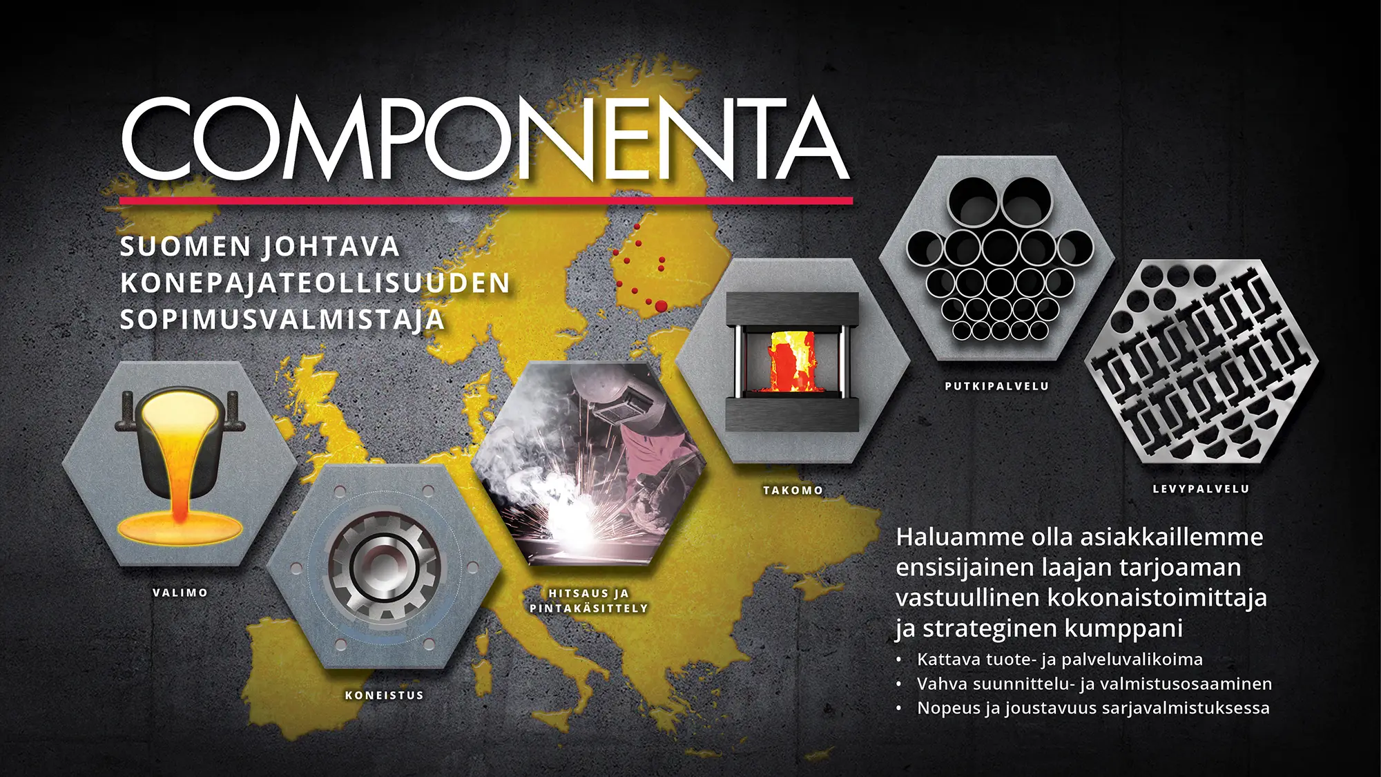 Suomen johtaja konepajateollisuuden sopimusvalmistaja